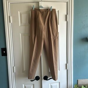 Vintage Beige Wool Trousers